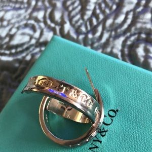 Tiffany & Co. 1837 Sterling silver hoop earrings Medium